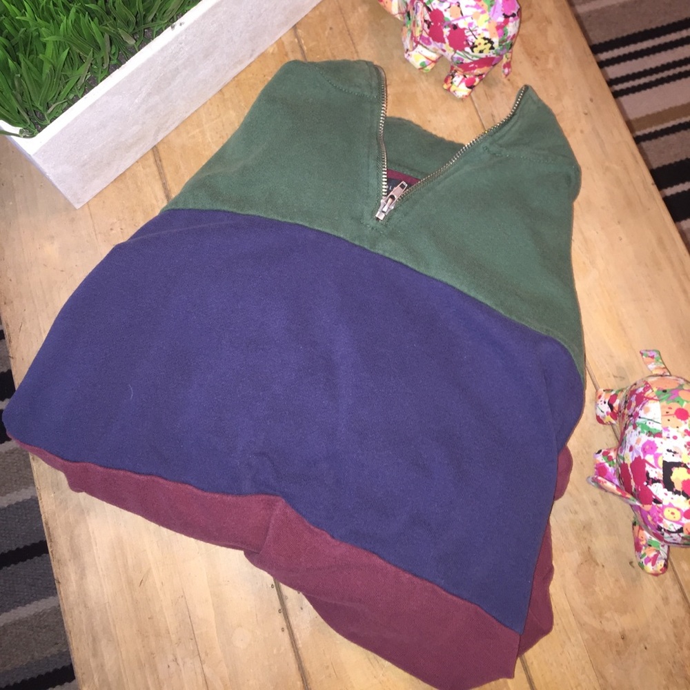 PACSUN quarter zip up pullover sweatshirt